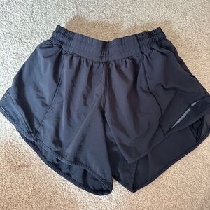 lululemon black atheltic shorts